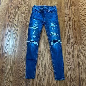 American Eagle Next Level Stretch Patched High Waisted Jegging